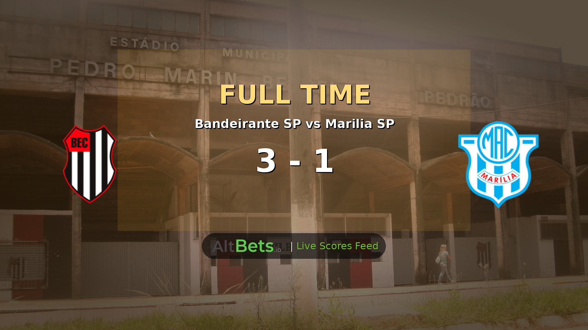 Bandeirante SP 3-1 Marilia SP Copa Paulista Recap: Home Side Secures Victory