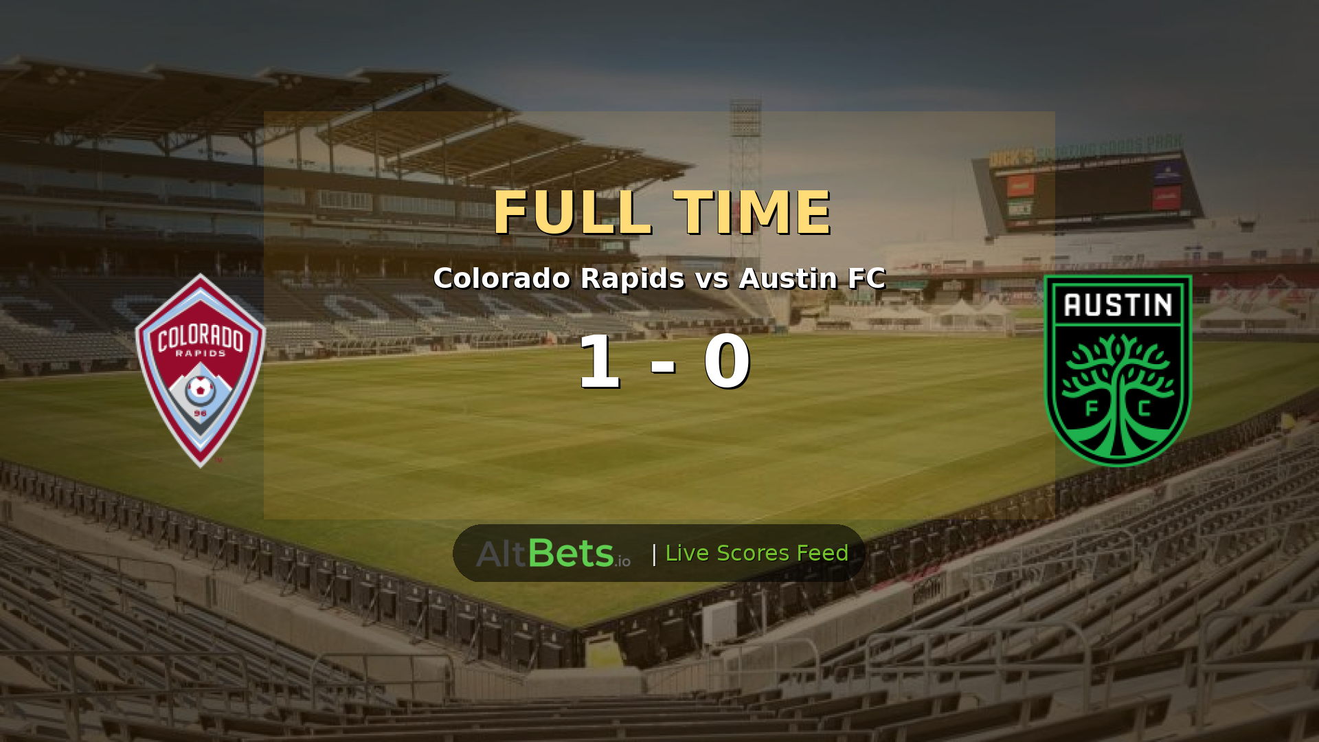 Colorado Rapids 1-0 Austin FC: Rapids Edge MLS Clash With 19th-Minute Winner