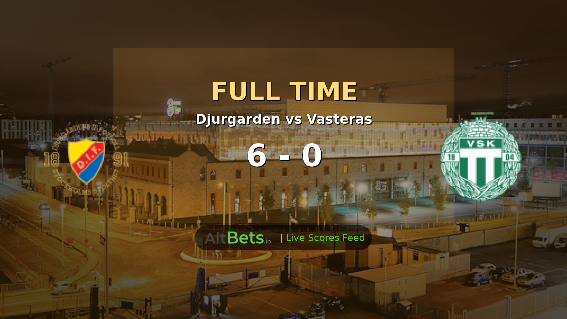 Djurgarden 6-0 Vasteras: Lien Hat-Trick Fires Allsvenskan Rout