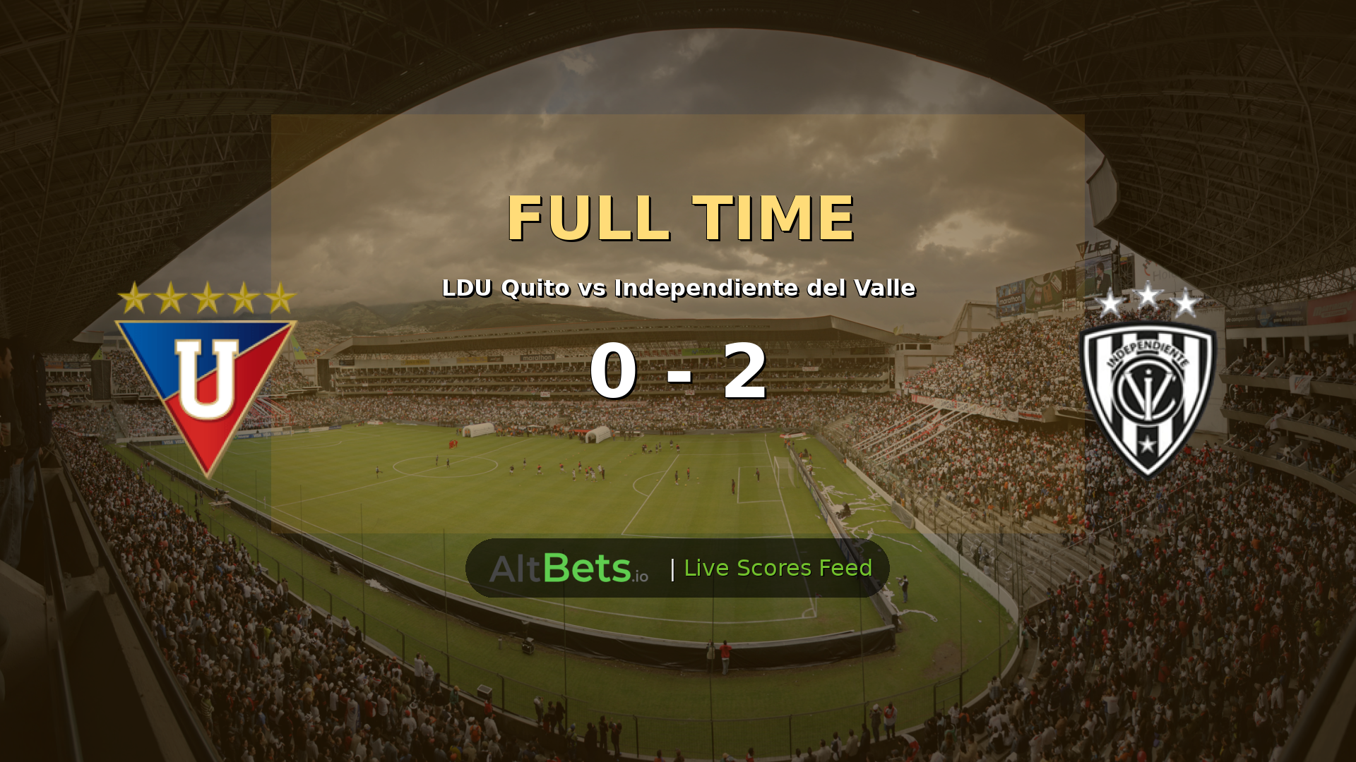 LDU Quito 0-2 Independiente del Valle - Serie A Ecuador Match Recap