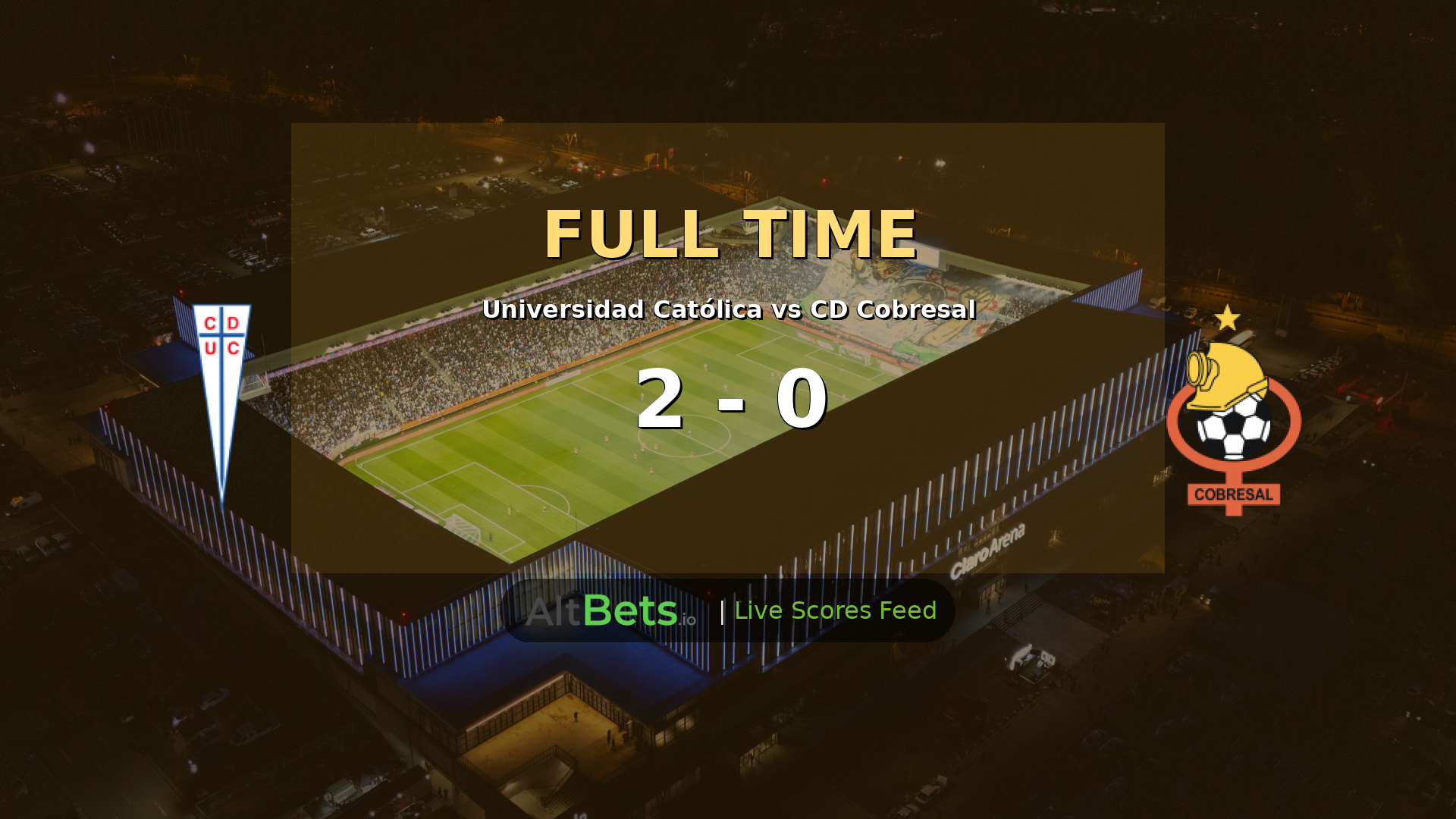 Universidad Católica 2-0 CD Cobresal: Own Goal Seals Liga de Primera Win