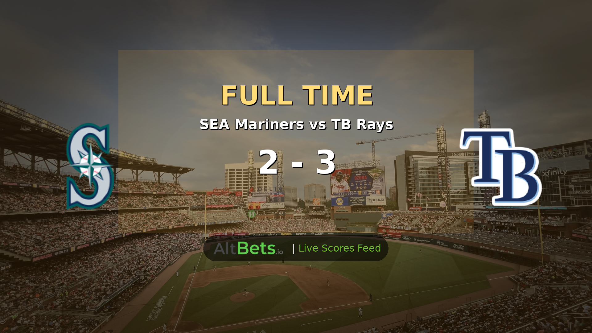 SEA Mariners 2-3 TB Rays: Rays Edge Mariners in MLB Finale