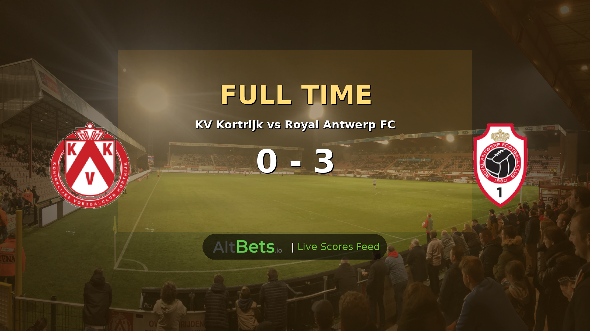 KV Kortrijk 0-3 Royal Antwerp FC Pro League Recap