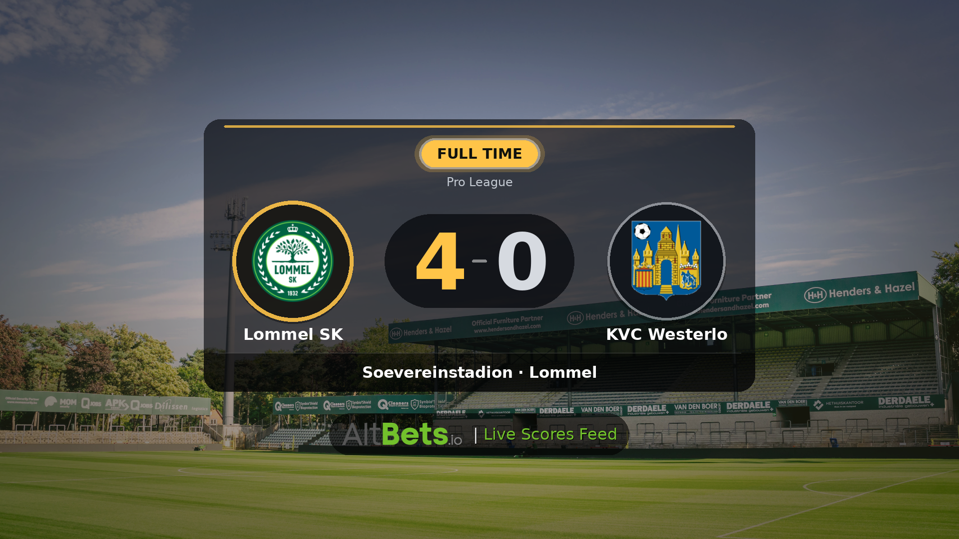 Lommel SK 4-0 KVC Westerlo: Match Recap and Result
